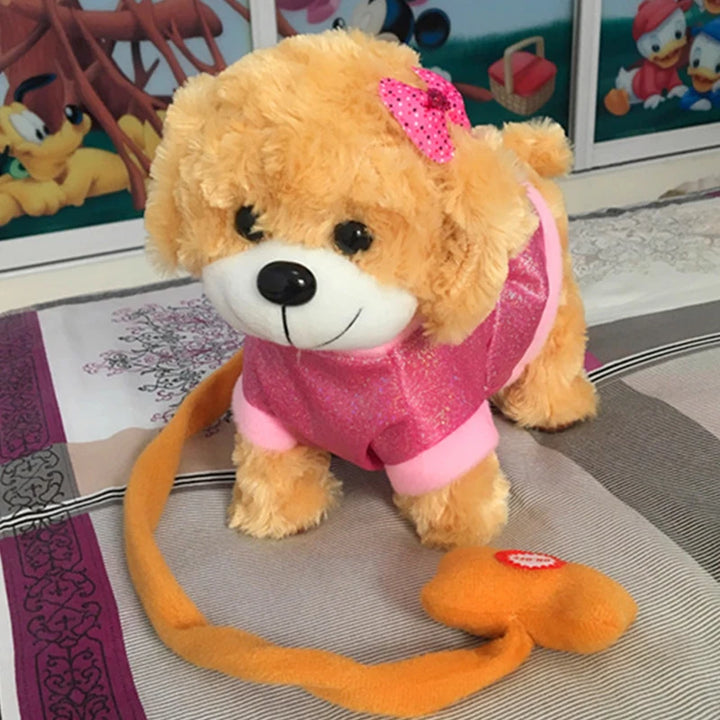 Robot Dog Toy – Interactive Plush Puppy with Leash Control