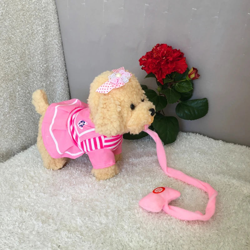 Robot Dog Toy – Interactive Plush Puppy with Leash Control