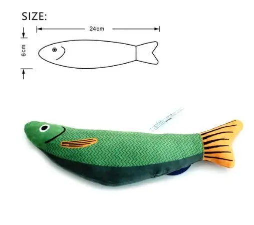 Catnip Fish Toy – Teeth Grinding & Crinkle Sound