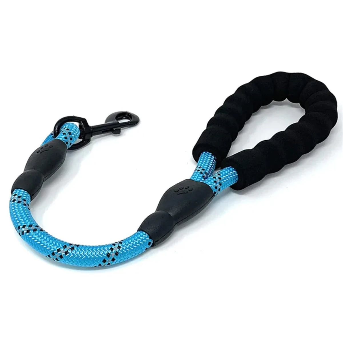 Short Reflective Dog Leash – Heavy-Duty with Padded Handle