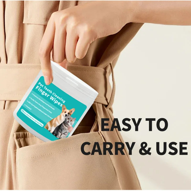 Pet Wipes – Teeth Cleaning & Tear Stain Remover