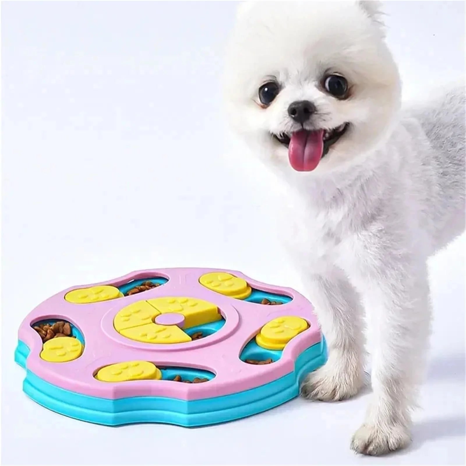 Dog Puzzle Feeder – Interactive Slow Feeder Bowl