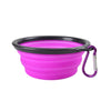 Portable Pet Bowl – Collapsible TPR with Carabiner Clip