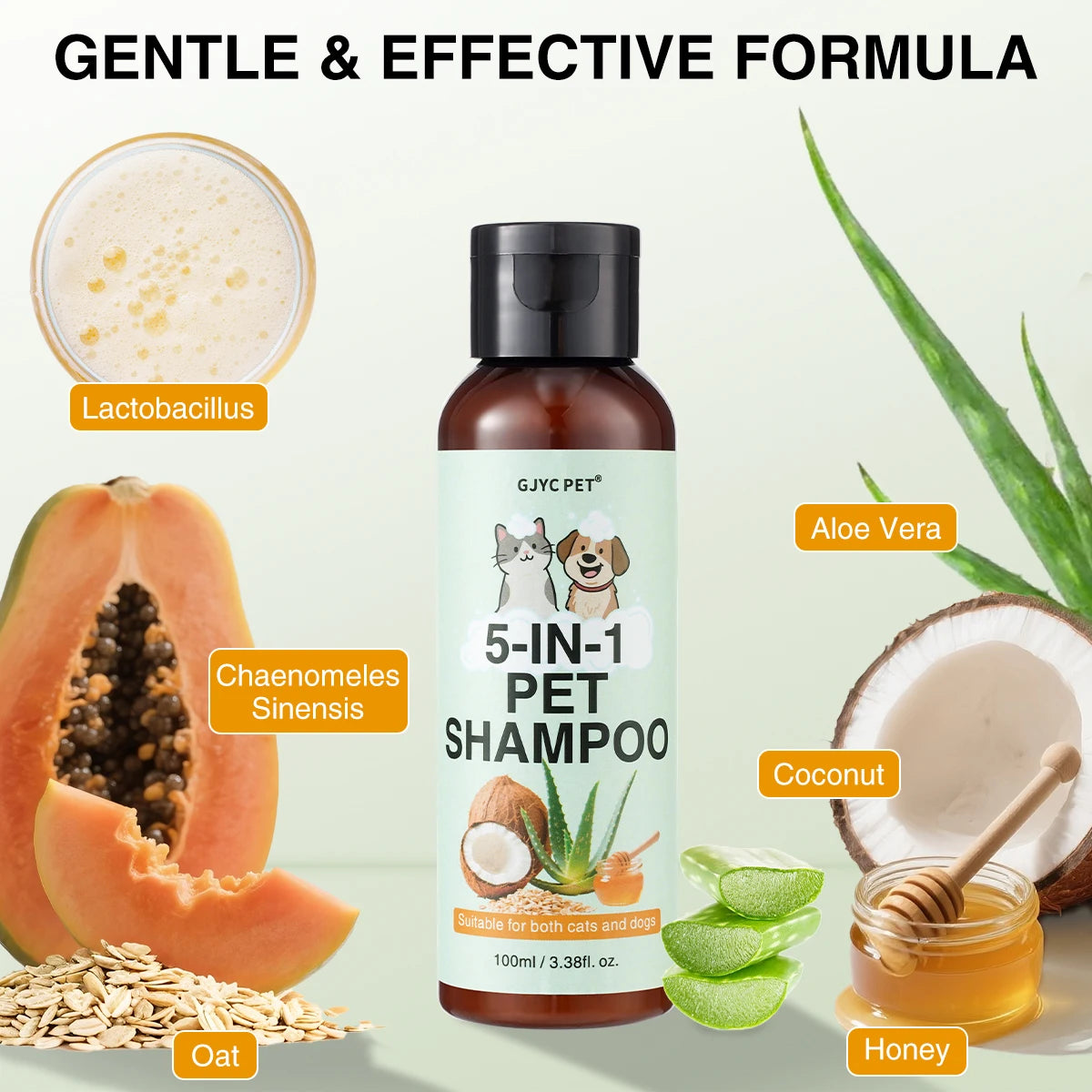 Pet Shampoo – Natural Oatmeal & Aloe Vera