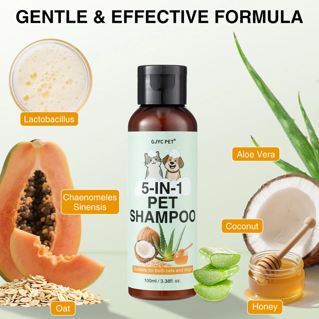 Pet Shampoo – Natural Oatmeal & Aloe Vera