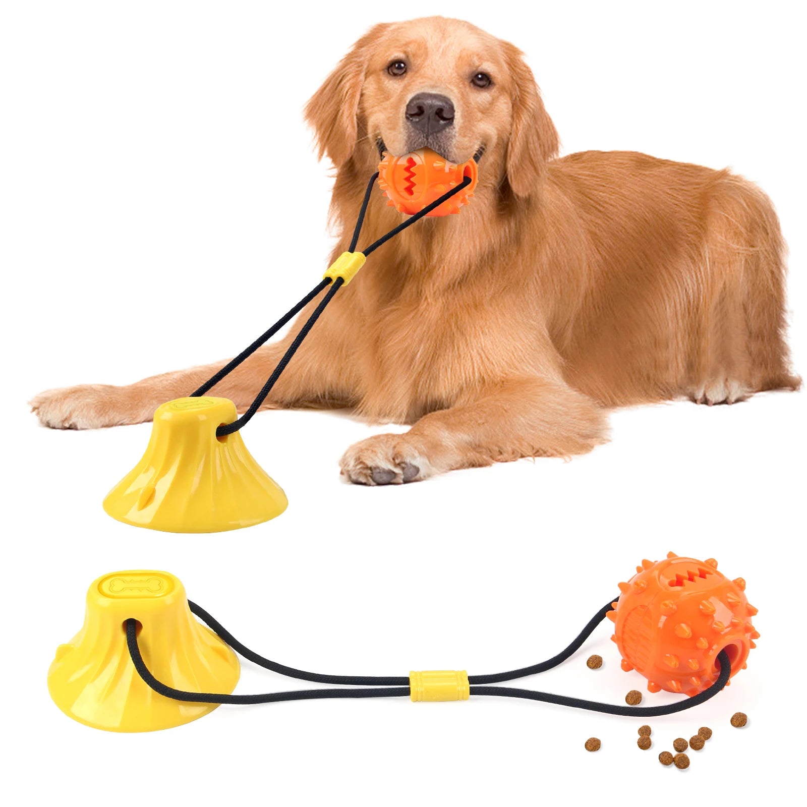 Dog Chew Ball Set – 4-in-1 Treat Dispensing & Cleaning