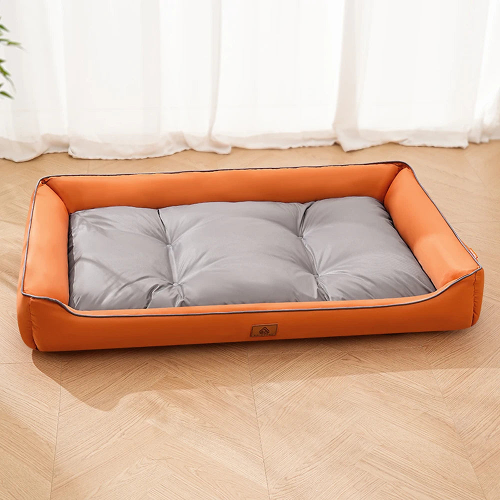 Corduroy Dog Sofa Bed – Large Couch with Removable Cover