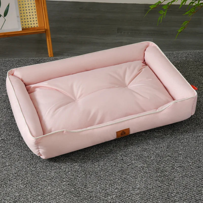 Corduroy Dog Sofa Bed – Large Couch with Removable Cover