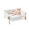 Elevated Cat Bed – Wooden Legs & Removable Cover