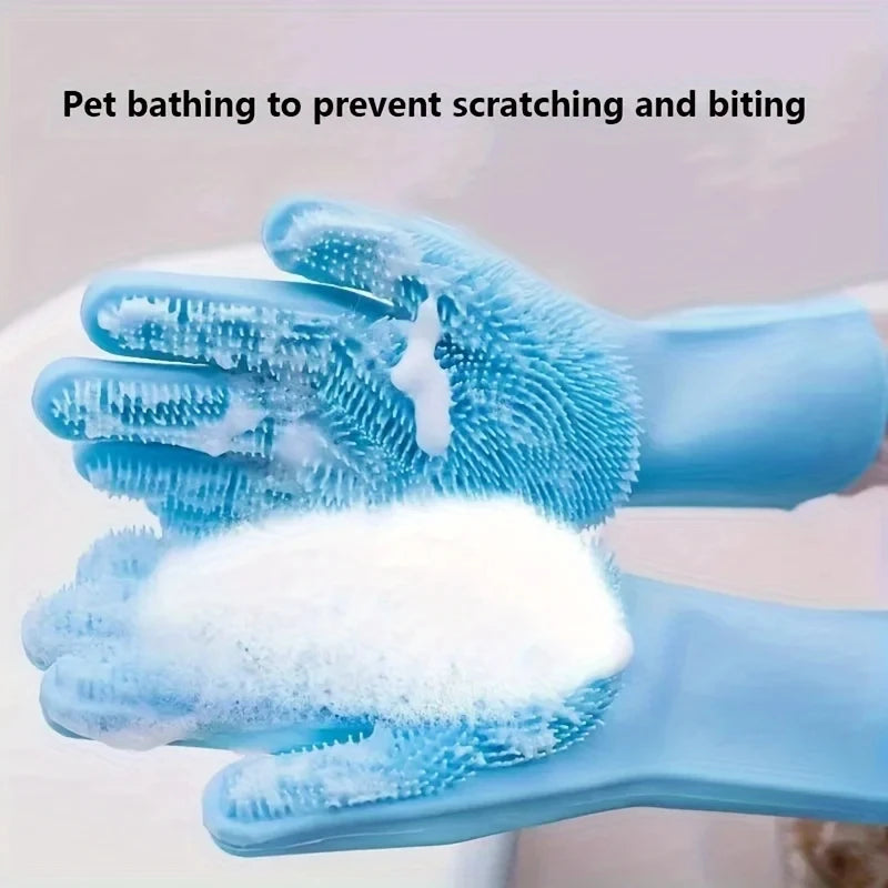 Pet Grooming Glove – 2-in-1 with 3000+ Brush Heads