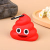 Poop-Shaped Bag Dispenser – Silicone with Carabiner Clip