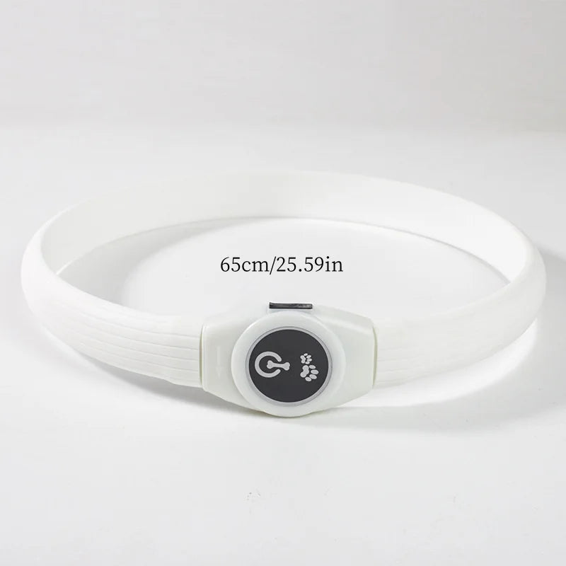 LED Dog Collar – USB Rechargeable & Waterproof