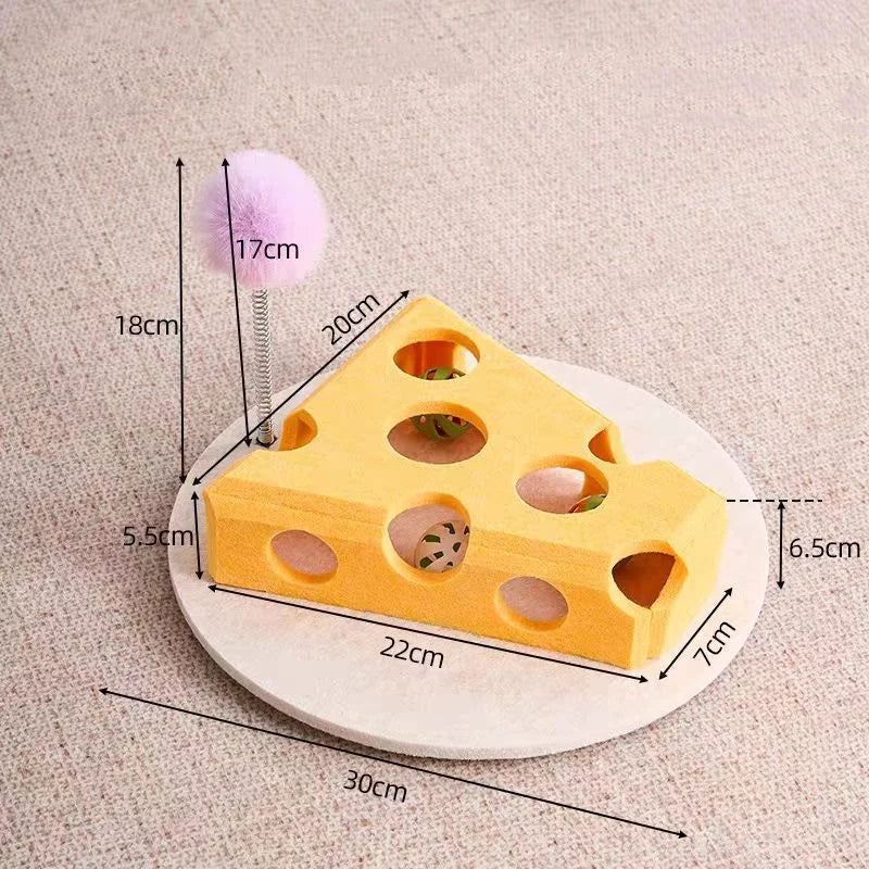 Cat Puzzle Maze – Interactive Felt Toy with Bell