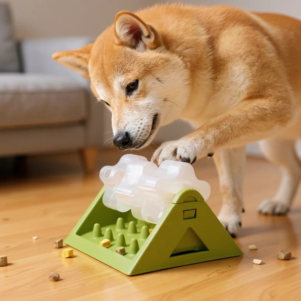 Dog Puzzle Feeder – Leak-Proof Slow Feeder Toy