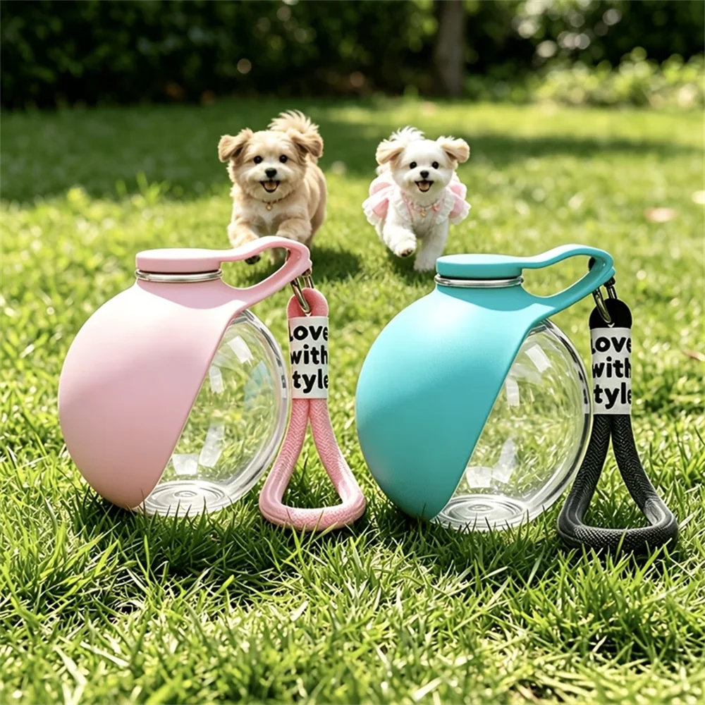 Portable Pet Water Bottle – Leak-Proof with Built-in Bowl
