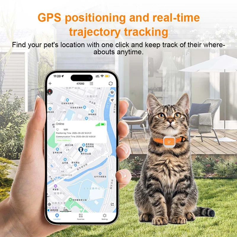 Mini 4G LTE Pet Tracker – SOS Alert & Geo-Fence