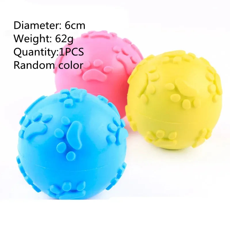 Cute Small Dog Chew Toy – Bite-Resistant Rubber & Random Color
