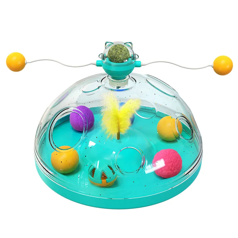 Cat Treasure Chest Toy – 4-in-1 Interactive Puzzle