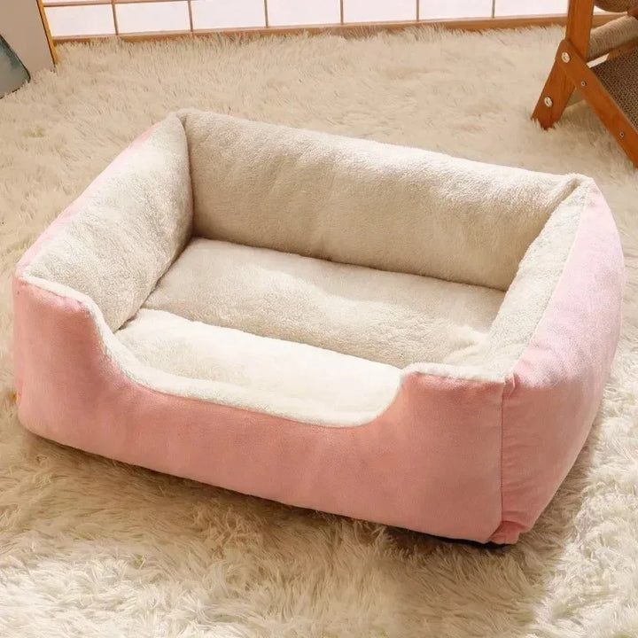 Soft Plush Pet Bed – Breathable with 5 Sizes