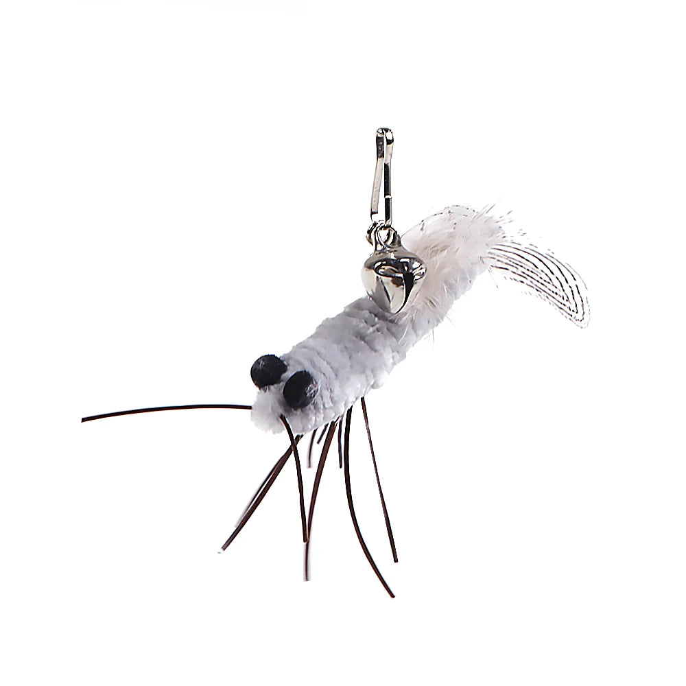 Luxury Cat Teasing Wand – Handmade Dragonfly with Replaceable Heads