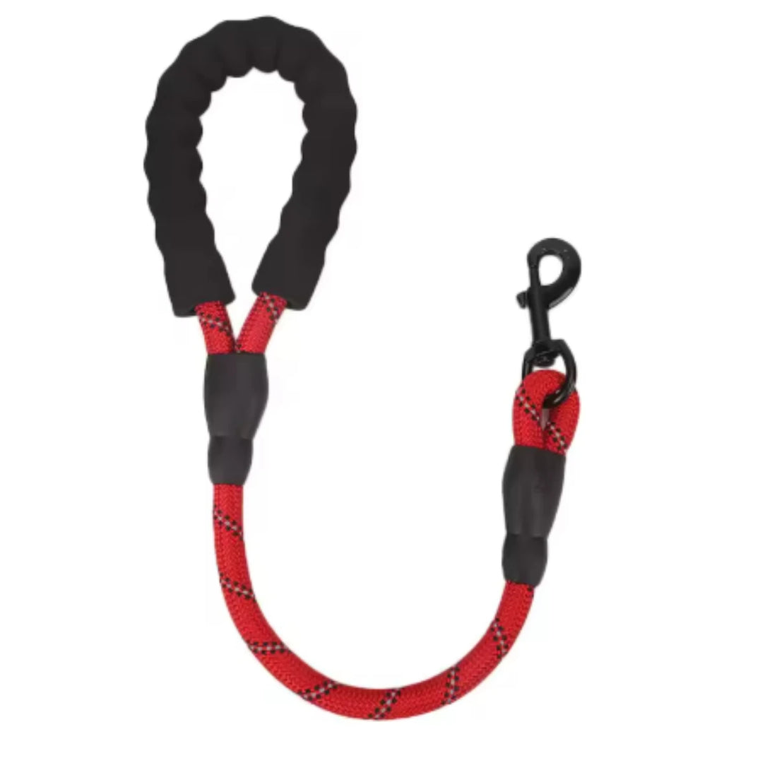 Short Reflective Dog Leash – Heavy-Duty with Padded Handle