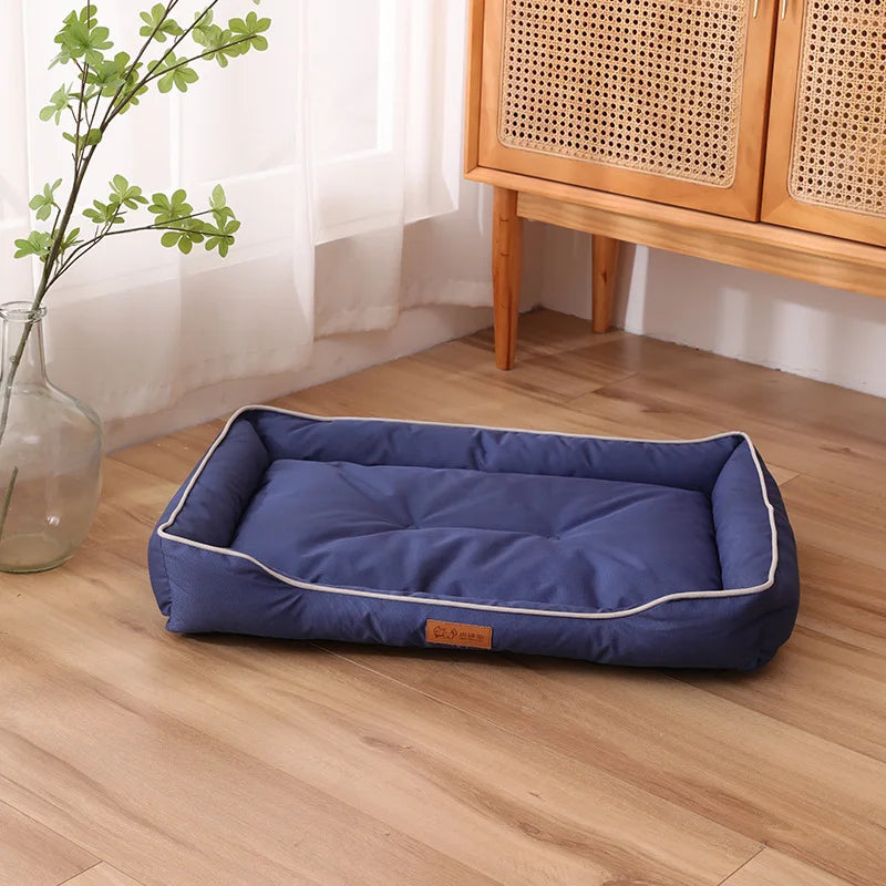 Corduroy Dog Sofa Bed – Large Couch with Removable Cover
