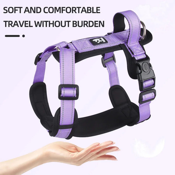 Dog Harness & Leash Set – Adjustable & Breathable No-Pull