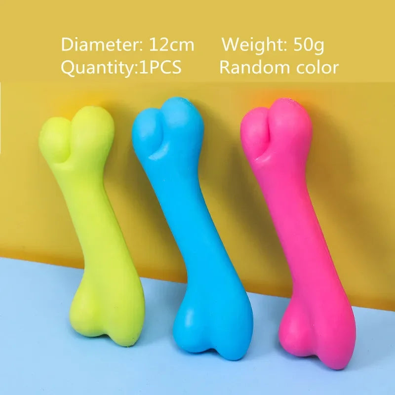 Cute Small Dog Chew Toy – Bite-Resistant Rubber & Random Color