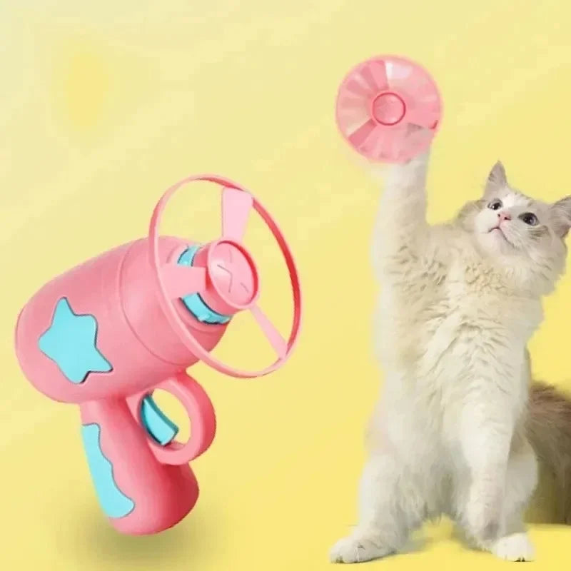 Cat Toy Launcher – Interactive Flying Disc Shooter