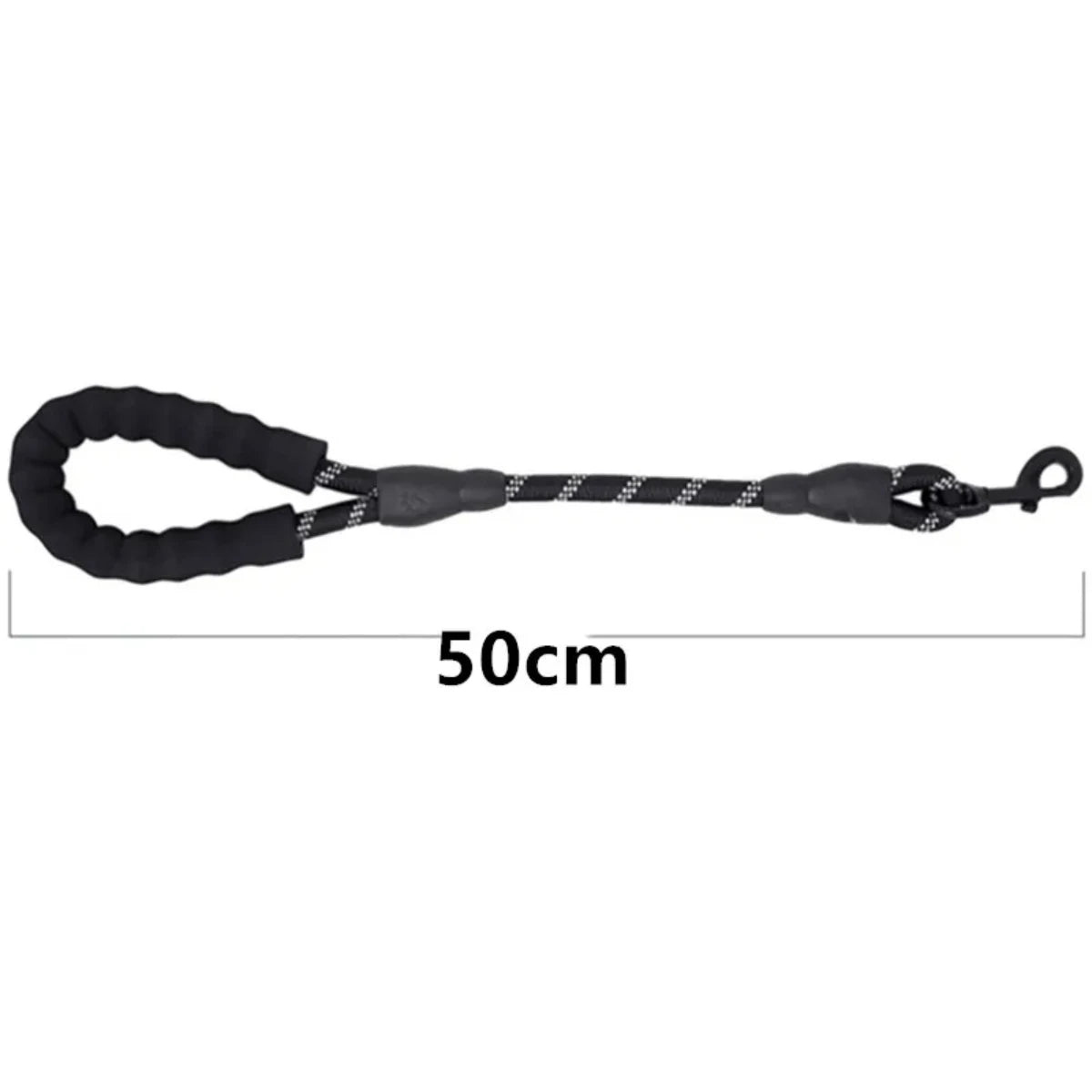 Short Reflective Dog Leash – Heavy-Duty with Padded Handle