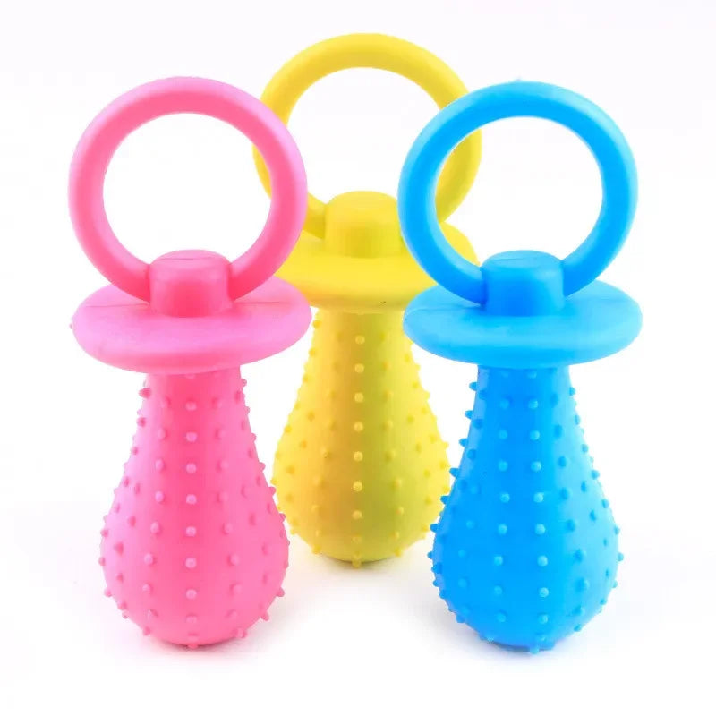 Cute Small Dog Chew Toy – Bite-Resistant Rubber & Random Color