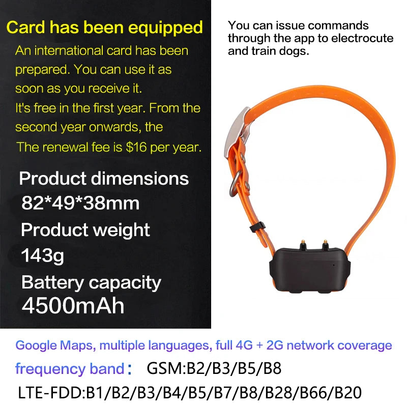 Hunting Dog GPS Tracker – Waterproof with Remote Training