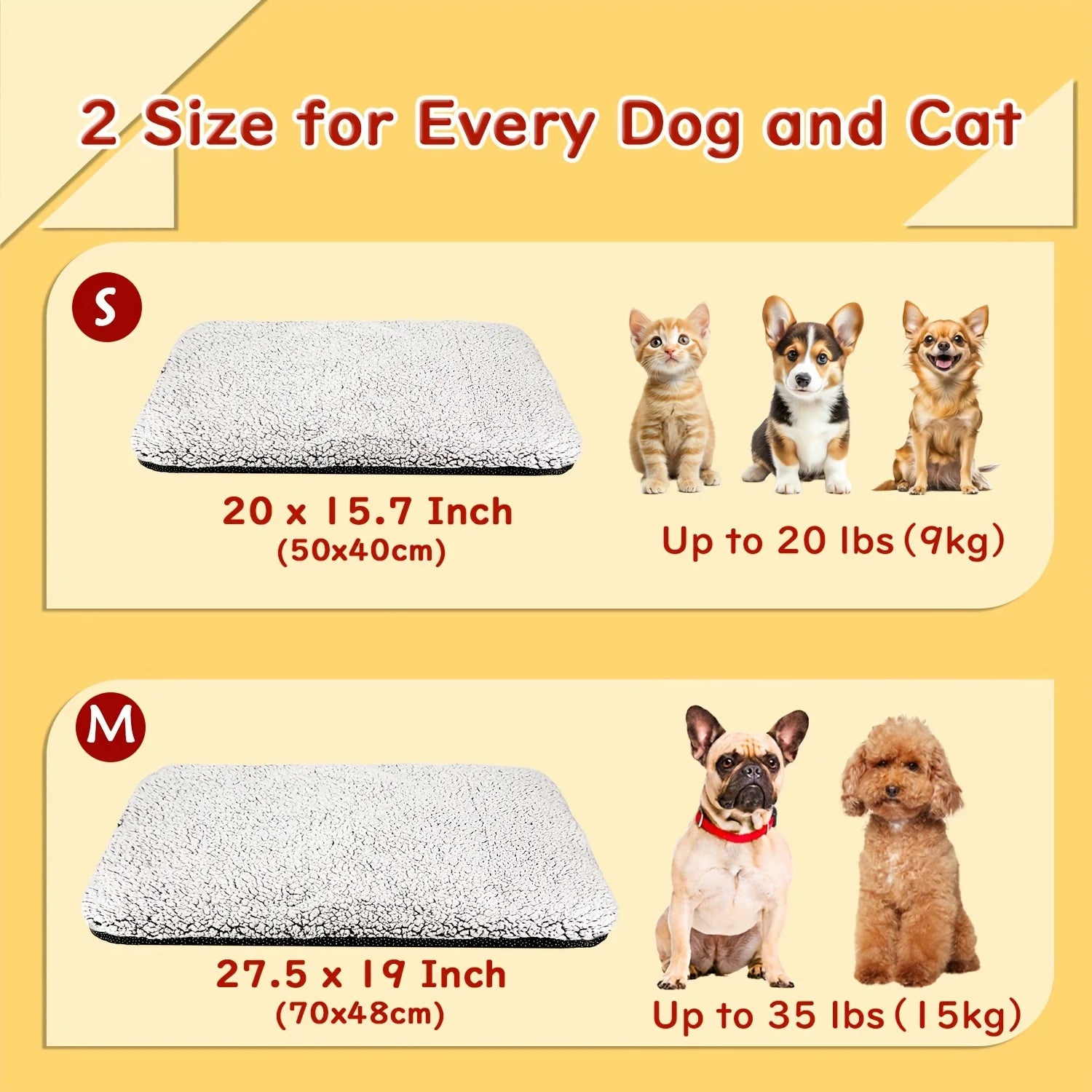 Self-Heating Pet Pad – No Electricity, Washable