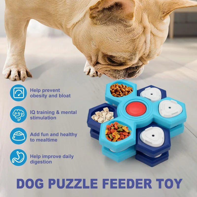 Slow Feed Dog Puzzle – Interactive Training Tray