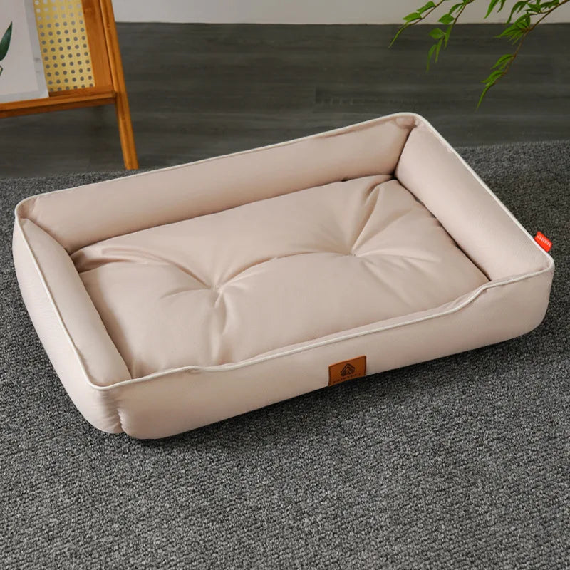 Corduroy Dog Sofa Bed – Large Couch with Removable Cover