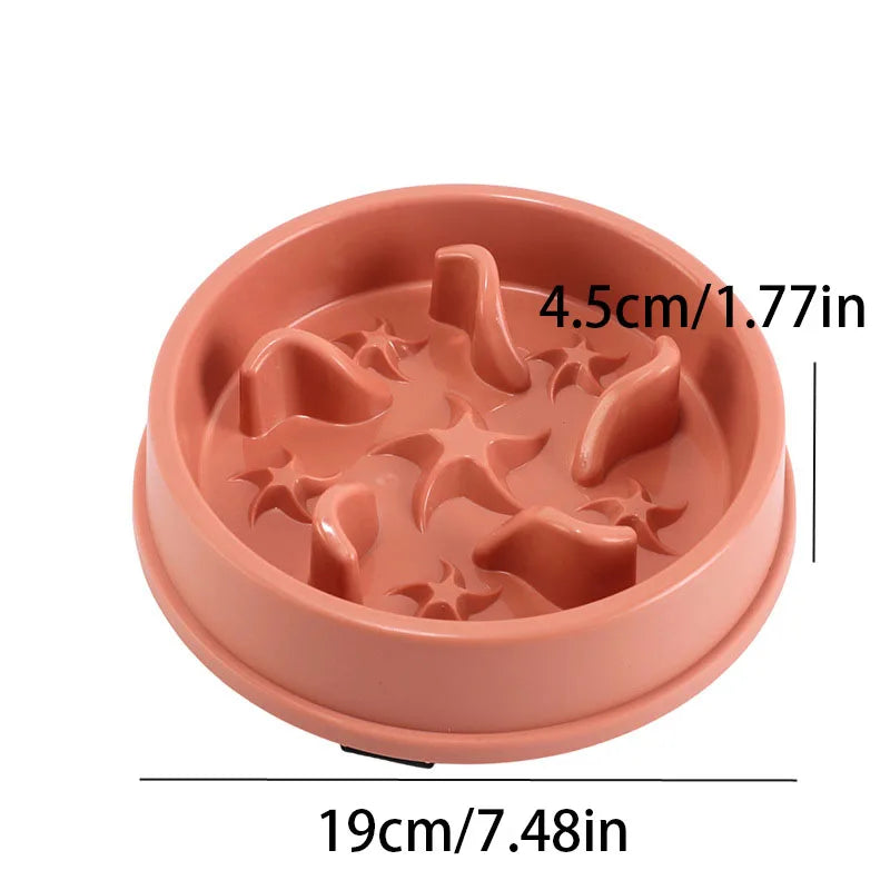 Slow Feeder Pet Bowl – Anti-Slip Anti-Tip with Maze Design