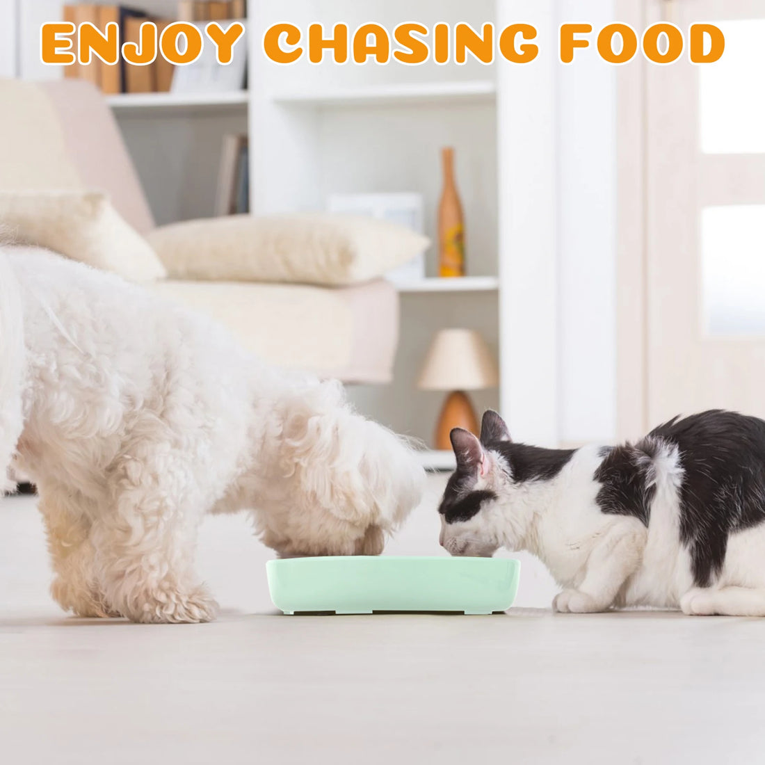 Flower Slow Feeder Cat Bowl – Anti-Slip & Flower Shape