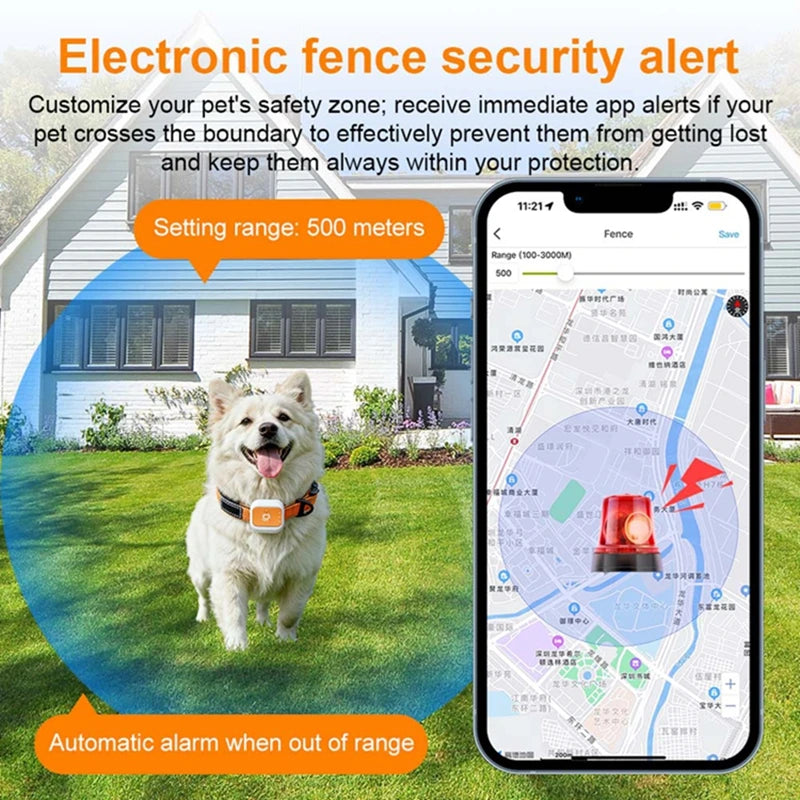 Mini 4G LTE Pet Tracker – SOS Alert & Geo-Fence