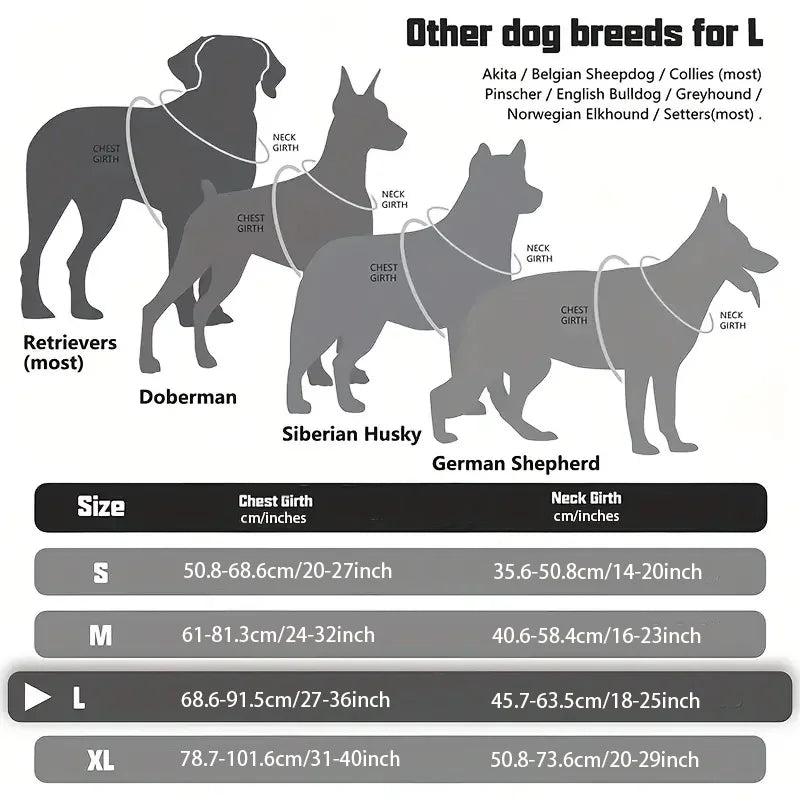 Tactical Dog Harness – Handle & Hook & Loop Panels
