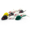 Rabbit Fur Cat Toy – Realistic Mouse with Rainbow Tail