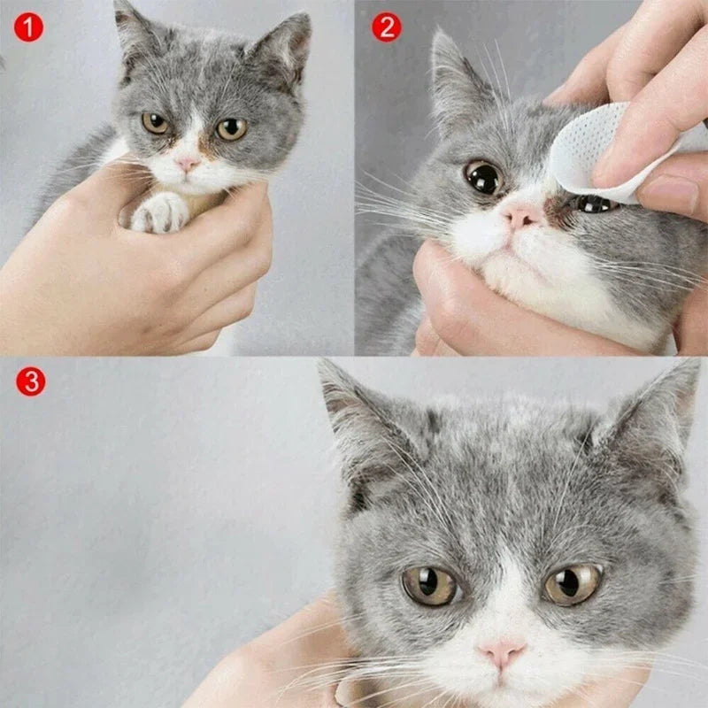 Pet Eye & Ear Wipes – 130 Pcs Gentle Tear Stain Remover