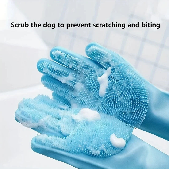 Pet Grooming Glove – 2-in-1 with 3000+ Brush Heads