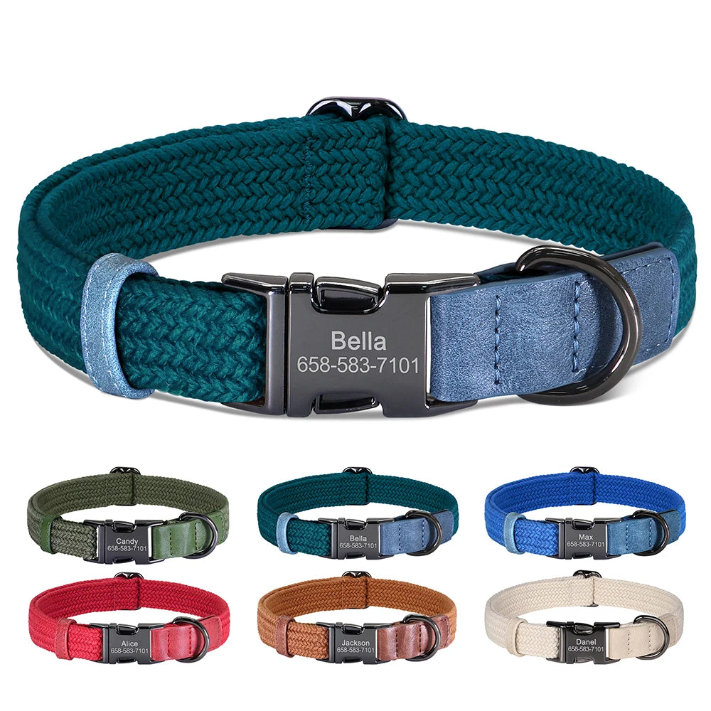 Custom Dog Collar – Free Engraved & Adjustable