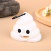 Poop-Shaped Bag Dispenser – Silicone with Carabiner Clip
