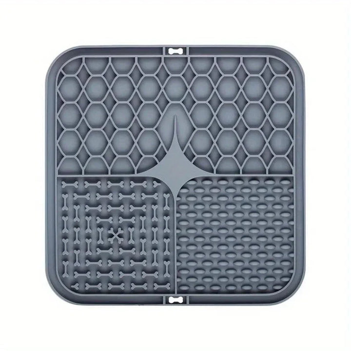 Silicone Dog Licking Mat – Slow Feeder with Suction Cups