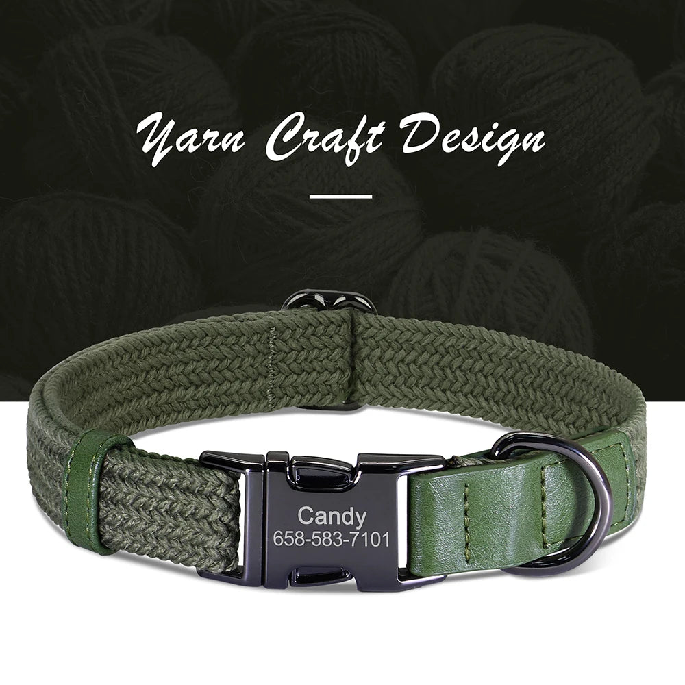 Custom Dog Collar – Free Engraved & Adjustable