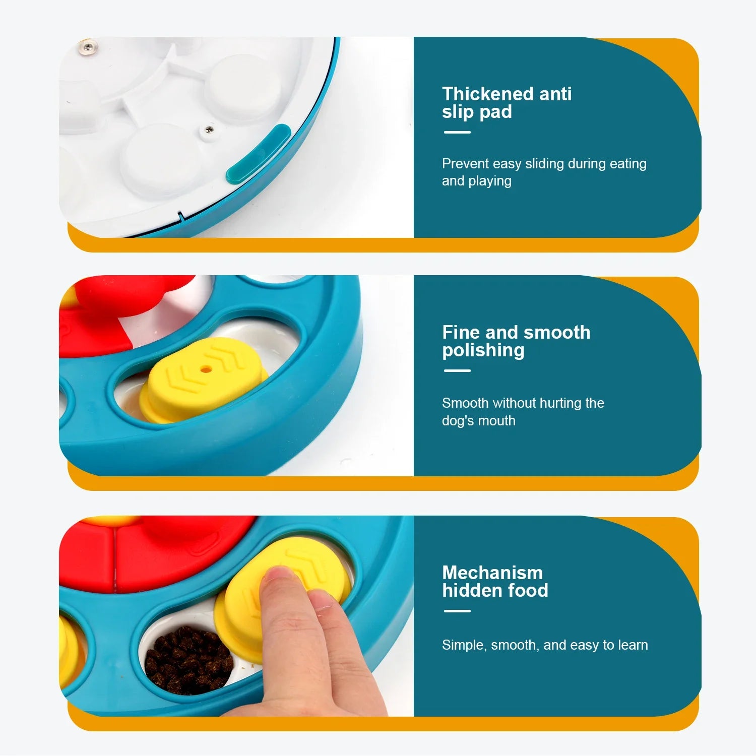 Slow Feeder Dog Bowl – Anti-Choking IQ Training Licking Plate