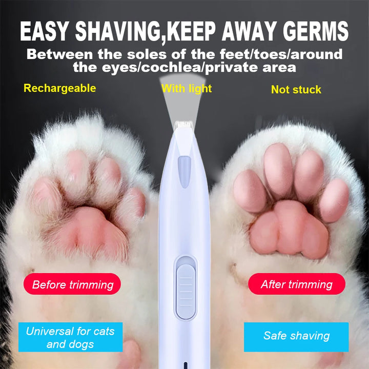 Precision Pet Trimmer – Cordless with Ceramic Blade & LED Light