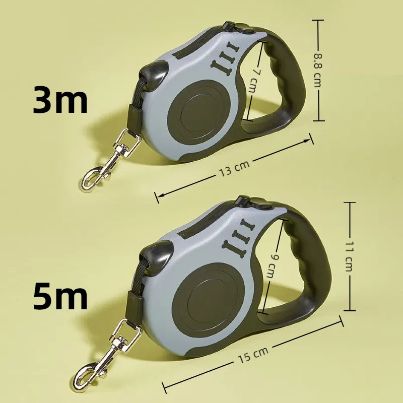 Retractable Dog Leash – Nylon with Quick-Release