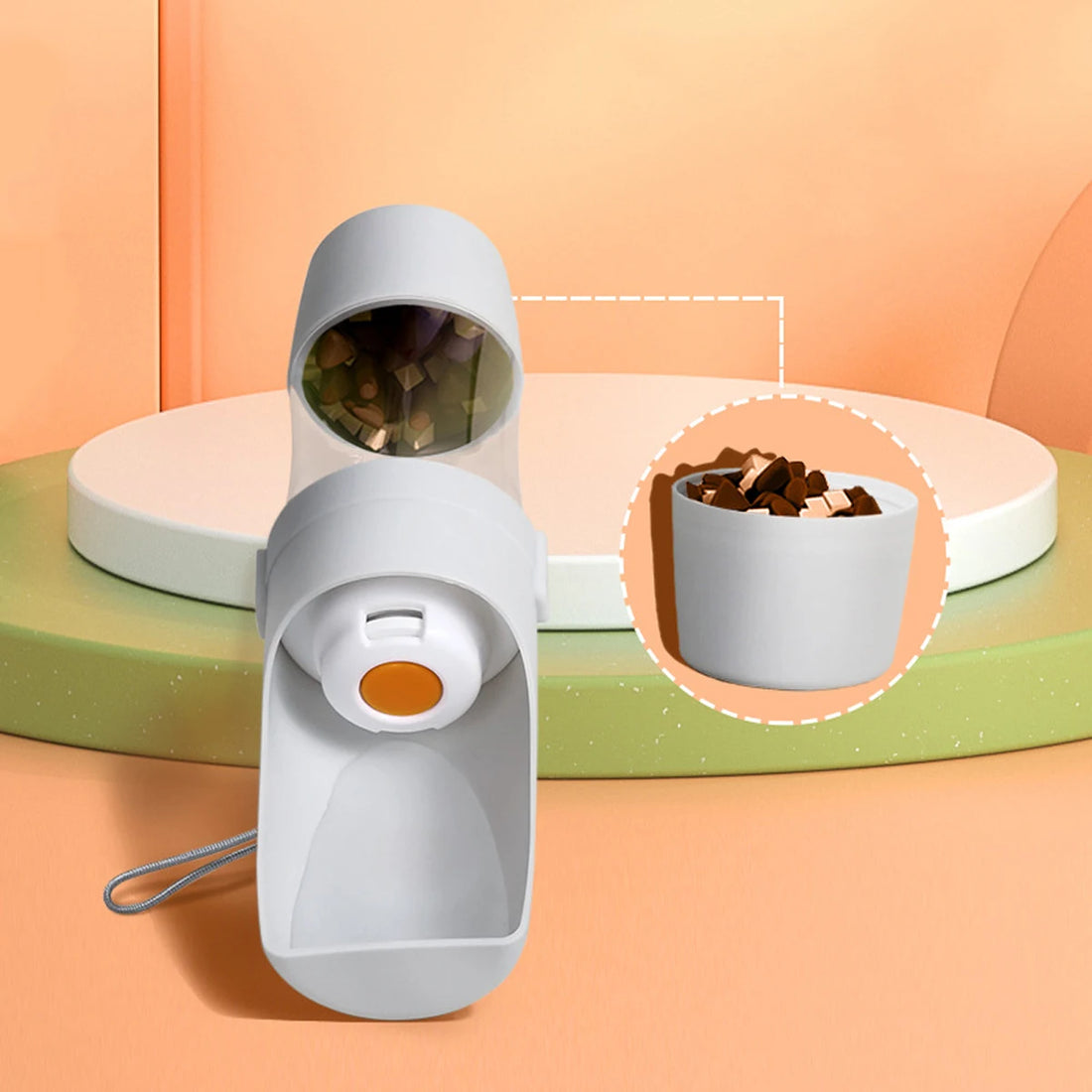 Pet Water Bottle – Leak-Proof with Food Storage